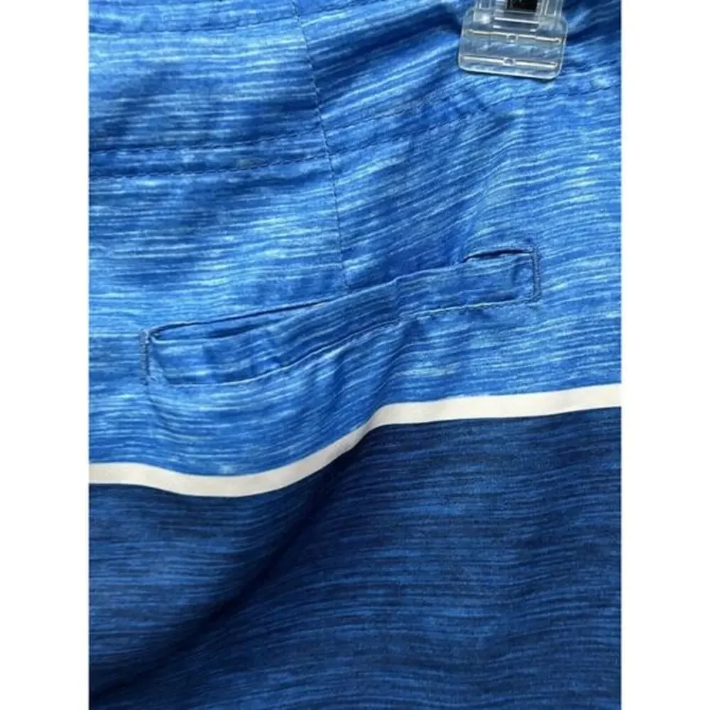 Hollister Swim Trunks Mens Small Blue Striped Mesh Lined Drawstring Polyester‎